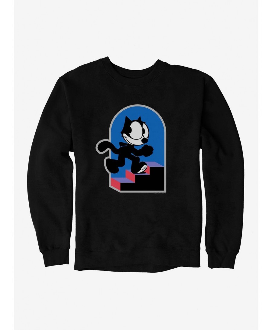 Limited-time Offer Felix The Cat Step By Step Sweatshirt $10.04 Sweatshirts