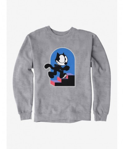 Limited-time Offer Felix The Cat Step By Step Sweatshirt $10.04 Sweatshirts