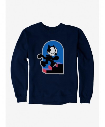 Limited-time Offer Felix The Cat Step By Step Sweatshirt $10.04 Sweatshirts