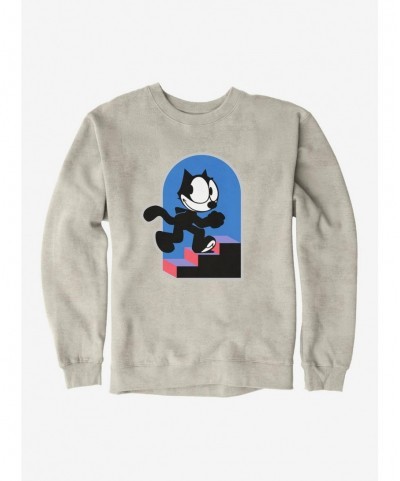 Limited-time Offer Felix The Cat Step By Step Sweatshirt $10.04 Sweatshirts