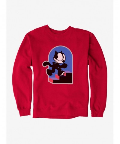 Limited-time Offer Felix The Cat Step By Step Sweatshirt $10.04 Sweatshirts