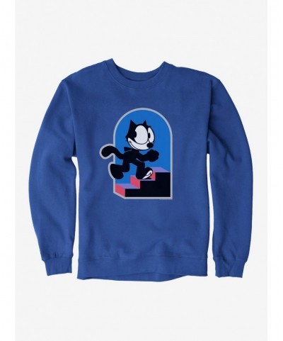 Limited-time Offer Felix The Cat Step By Step Sweatshirt $10.04 Sweatshirts