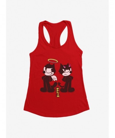 Festival Price Felix The Cat Good And Evil Felix Girls Tank $9.56 Tanks