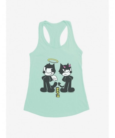 Festival Price Felix The Cat Good And Evil Felix Girls Tank $9.56 Tanks