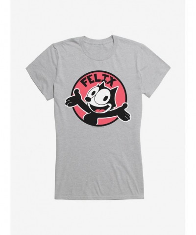 Hot Selling Felix The Cat Happy Smiles Sticker Graphic Girls T-Shirt $6.97 T-Shirts