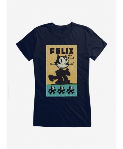 Trendy Felix The Cat Running Felix Poster Girls T-Shirt $6.37 T-Shirts