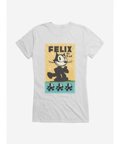 Trendy Felix The Cat Running Felix Poster Girls T-Shirt $6.37 T-Shirts