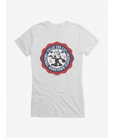 Festival Price Felix The Cat Original Hometown Sluggers Girls T-Shirt $7.77 T-Shirts