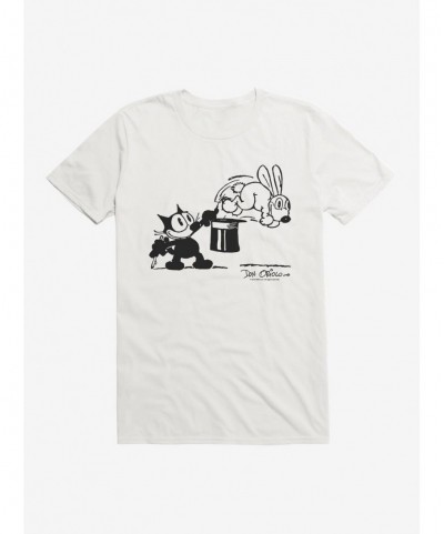 Flash Sale Felix The Cat Bunny Hat Trick T-Shirt $9.37 T-Shirts