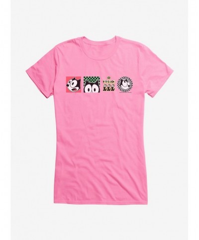 Pre-sale Discount Felix The Cat Graphic Tiles Girls T-Shirt $7.97 T-Shirts