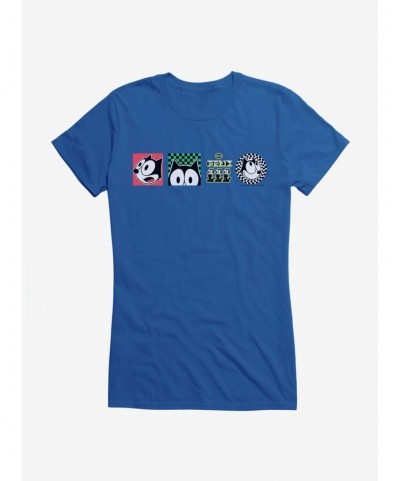 Pre-sale Discount Felix The Cat Graphic Tiles Girls T-Shirt $7.97 T-Shirts