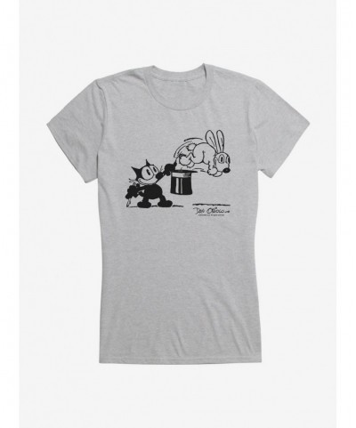 Crazy Deals Felix The Cat Bunny Hat Trick Girls T-Shirt $8.17 T-Shirts