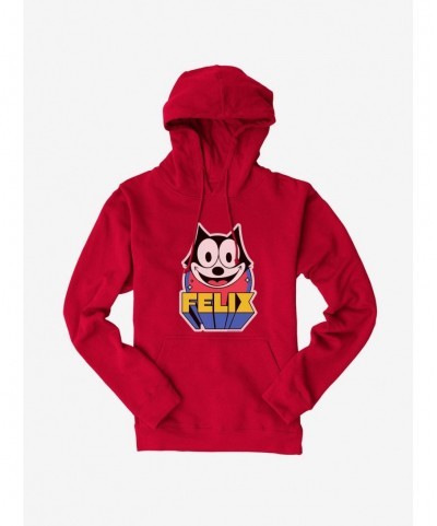 Big Sale Felix The Cat 3D Block Text Hoodie $12.57 Hoodies