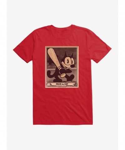 Flash Sale Felix The Cat Baseball Card T-Shirt $8.03 T-Shirts