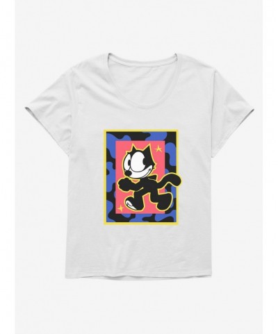 Cheap Sale Felix The Cat Superstar Walk Girls T-Shirt Plus Size $7.86 T-Shirts