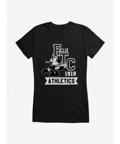 Sale Item Felix The Cat 1919 Athletics Girls T-Shirt $9.56 T-Shirts