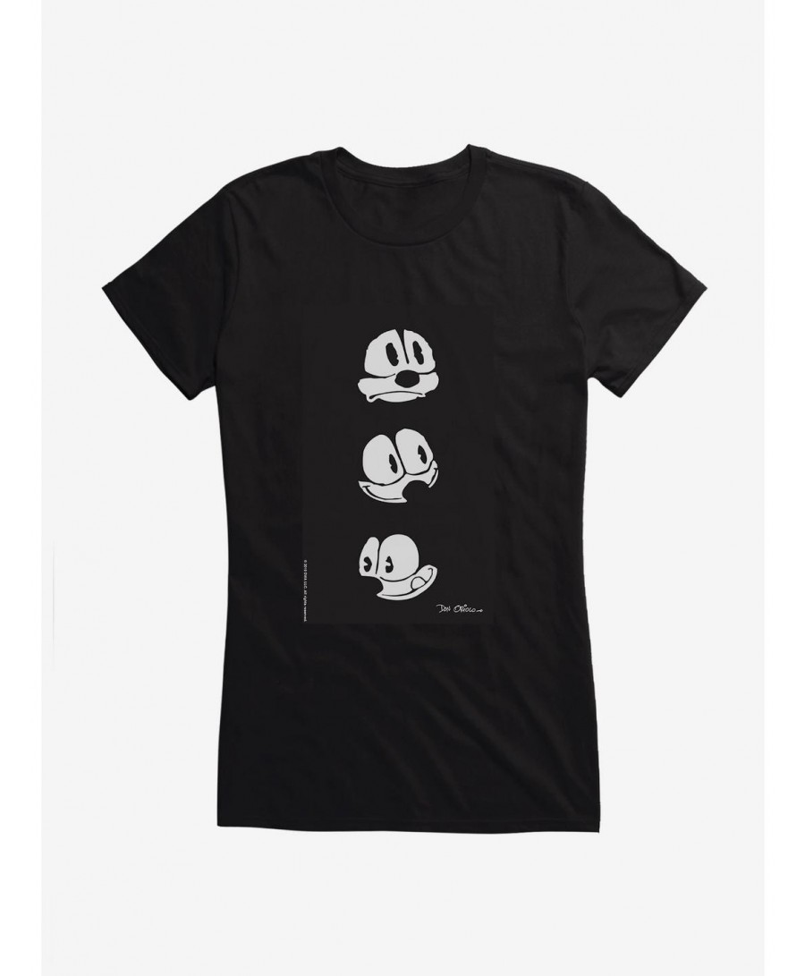 Limited Time Special Felix The Cat Faces Girls T-Shirt $6.57 T-Shirts