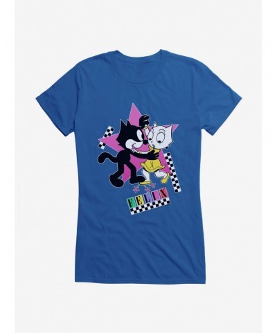 Limited Time Special Felix The Cat Kitty And Felix Dancing Girls T-Shirt $5.98 T-Shirts