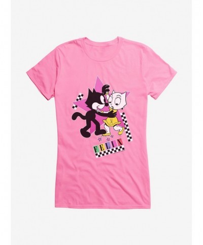 Limited Time Special Felix The Cat Kitty And Felix Dancing Girls T-Shirt $5.98 T-Shirts