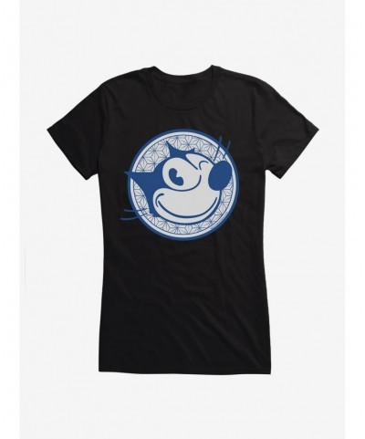 Best Deal Felix The Cat Face Circle Logo Girls T-Shirt $6.18 T-Shirts