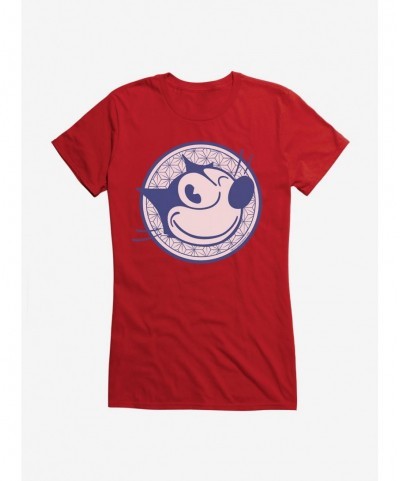 Best Deal Felix The Cat Face Circle Logo Girls T-Shirt $6.18 T-Shirts