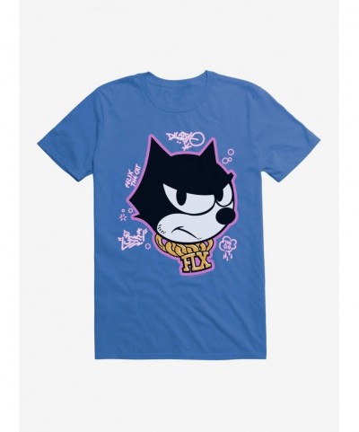 Value for Money Felix The Cat Graffiti Art Gold Chain Felix T-Shirt $8.99 T-Shirts