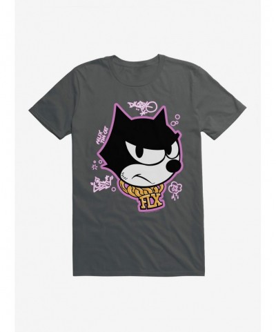 Value for Money Felix The Cat Graffiti Art Gold Chain Felix T-Shirt $8.99 T-Shirts