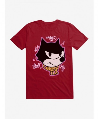 Value for Money Felix The Cat Graffiti Art Gold Chain Felix T-Shirt $8.99 T-Shirts