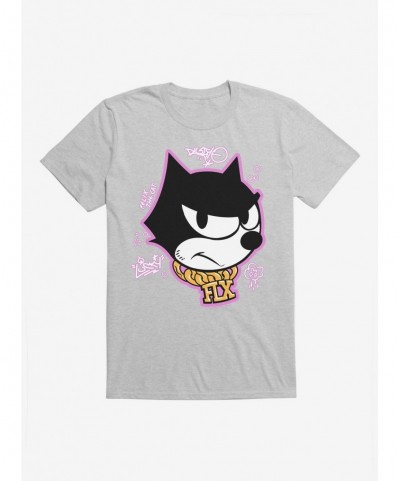 Value for Money Felix The Cat Graffiti Art Gold Chain Felix T-Shirt $8.99 T-Shirts