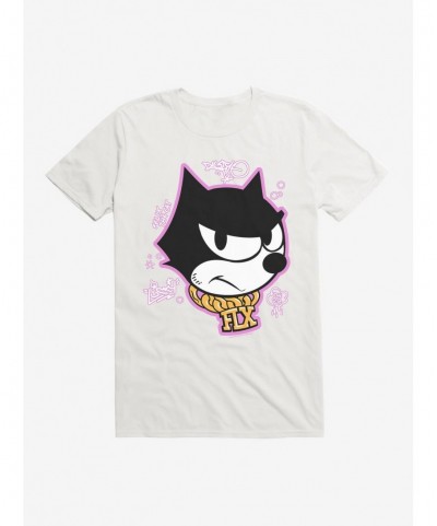 Value for Money Felix The Cat Graffiti Art Gold Chain Felix T-Shirt $8.99 T-Shirts