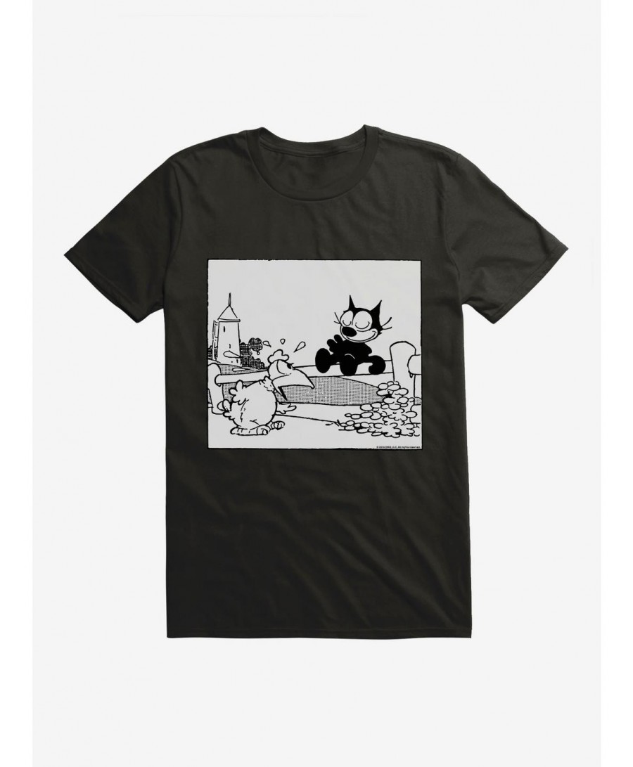 Bestselling Felix The Cat Suprised Rooster T-Shirt $7.46 T-Shirts