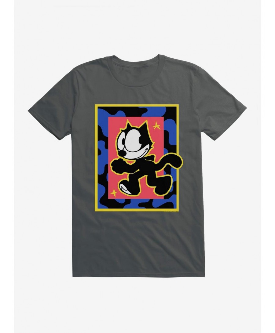 Hot Selling Felix The Cat Superstar Walk T-Shirt $8.99 T-Shirts