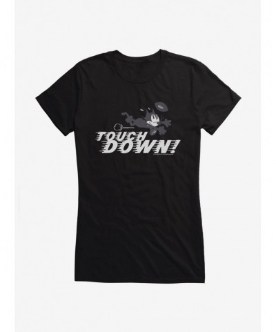 Limited Time Special Felix The Cat Touchdown Football Girls T-Shirt $5.98 T-Shirts