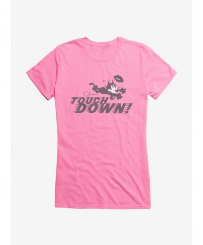 Limited Time Special Felix The Cat Touchdown Football Girls T-Shirt $5.98 T-Shirts