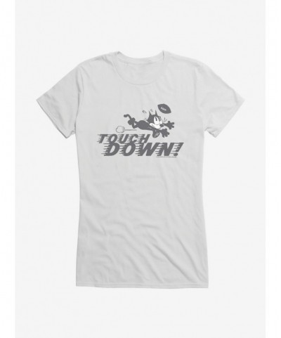 Limited Time Special Felix The Cat Touchdown Football Girls T-Shirt $5.98 T-Shirts