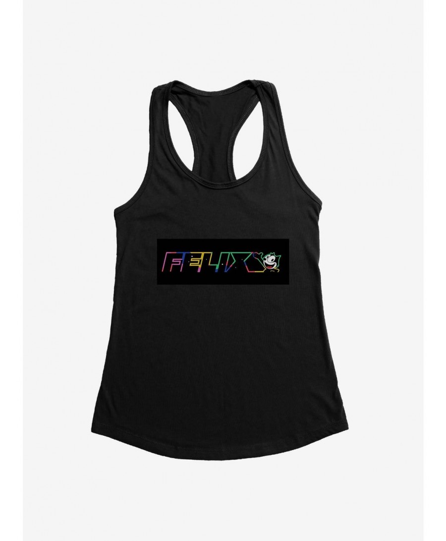 Discount Sale Felix The Cat Neon Space Girls Tank $7.77 Tanks