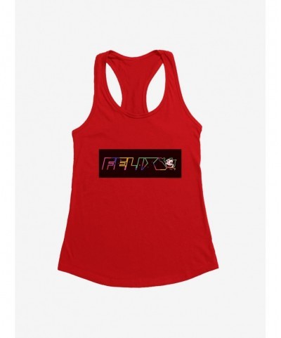 Discount Sale Felix The Cat Neon Space Girls Tank $7.77 Tanks