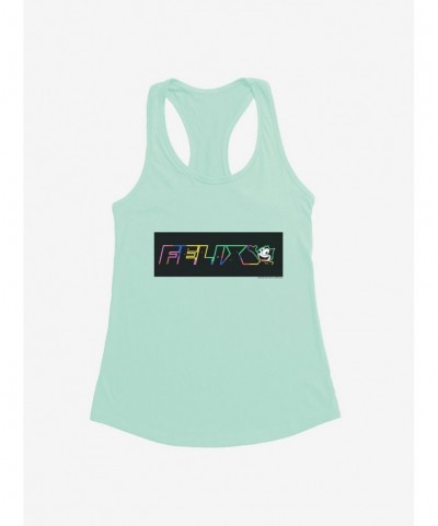 Discount Sale Felix The Cat Neon Space Girls Tank $7.77 Tanks