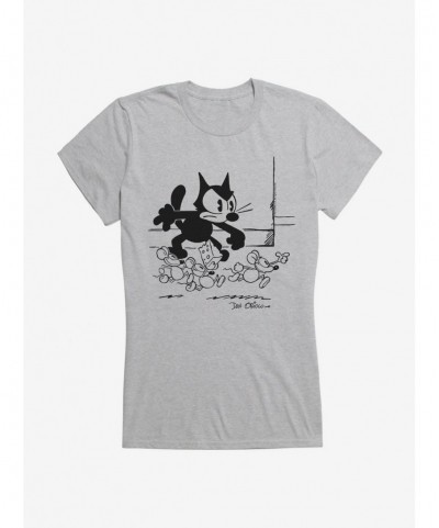 Seasonal Sale Felix The Cat Don't Take The Cheese Girls T-Shirt $8.57 T-Shirts