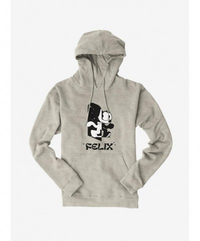 Flash Sale Felix The Cat Black and White Hoodie $17.96 Hoodies