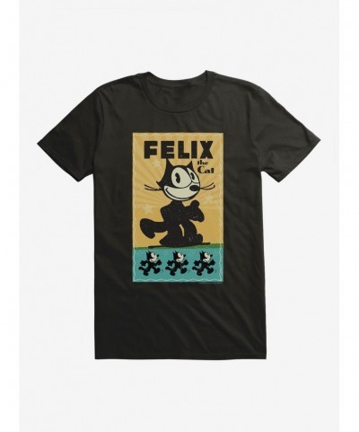 Sale Item Felix The Cat Running Felix Poster T-Shirt $8.41 T-Shirts