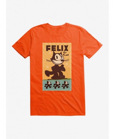 Sale Item Felix The Cat Running Felix Poster T-Shirt $8.41 T-Shirts