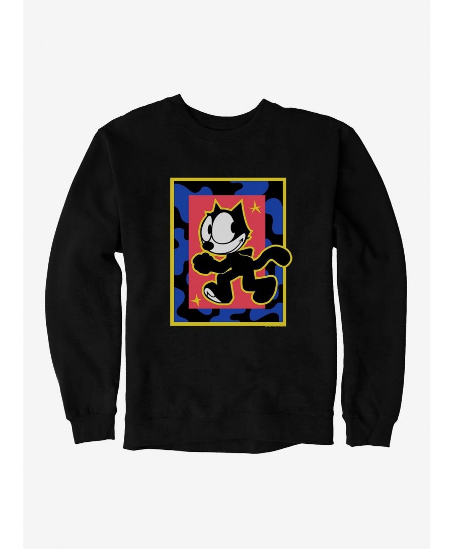 Hot Selling Felix The Cat Superstar Walk Sweatshirt $11.22 Sweatshirts