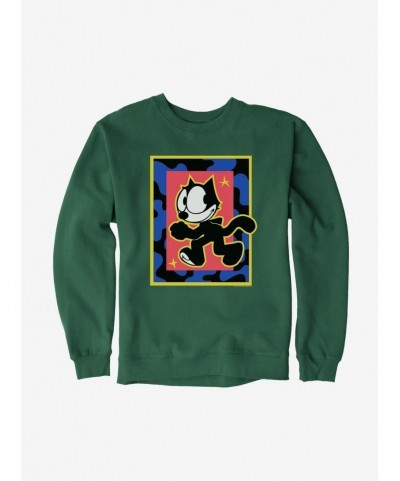 Hot Selling Felix The Cat Superstar Walk Sweatshirt $11.22 Sweatshirts