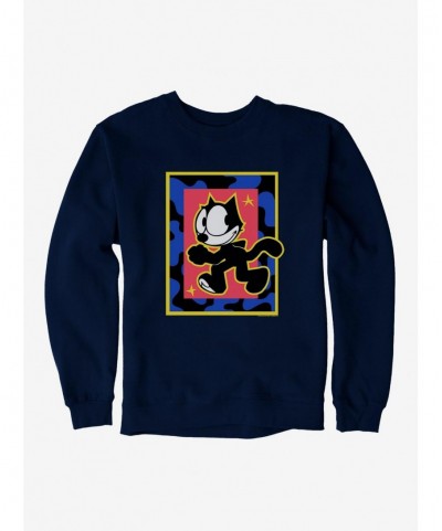 Hot Selling Felix The Cat Superstar Walk Sweatshirt $11.22 Sweatshirts