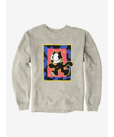 Hot Selling Felix The Cat Superstar Walk Sweatshirt $11.22 Sweatshirts