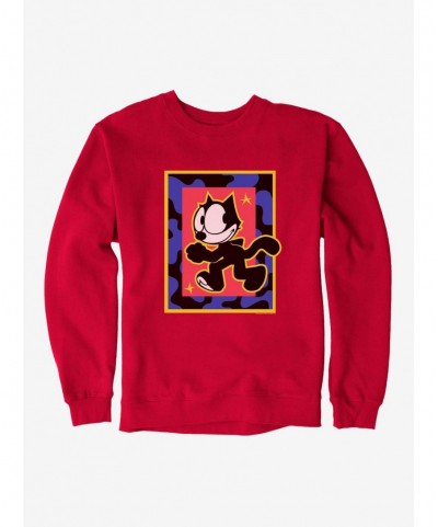 Hot Selling Felix The Cat Superstar Walk Sweatshirt $11.22 Sweatshirts