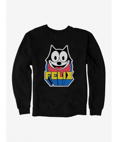 Premium Felix The Cat 3D Block Text Sweatshirt $13.28 Sweatshirts