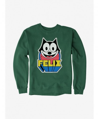 Premium Felix The Cat 3D Block Text Sweatshirt $13.28 Sweatshirts