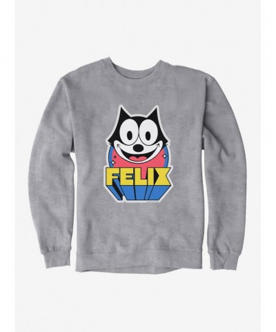 Premium Felix The Cat 3D Block Text Sweatshirt $13.28 Sweatshirts